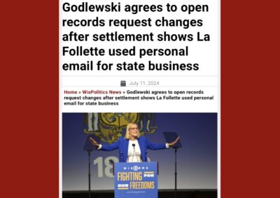 Godlewski agrees to open records request changes after settlement shows La Follette used personal email for state business