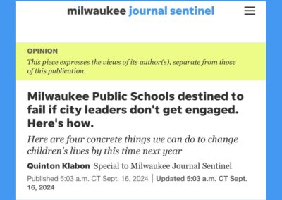 Milwaukee Public Schools destined to fail if city leaders don’t get engaged. Here’s how.
