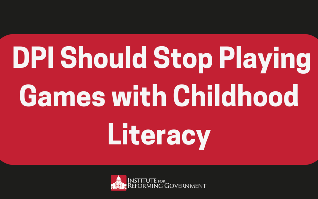 IRG: DPI Should Stop Playing Games with Childhood Literacy