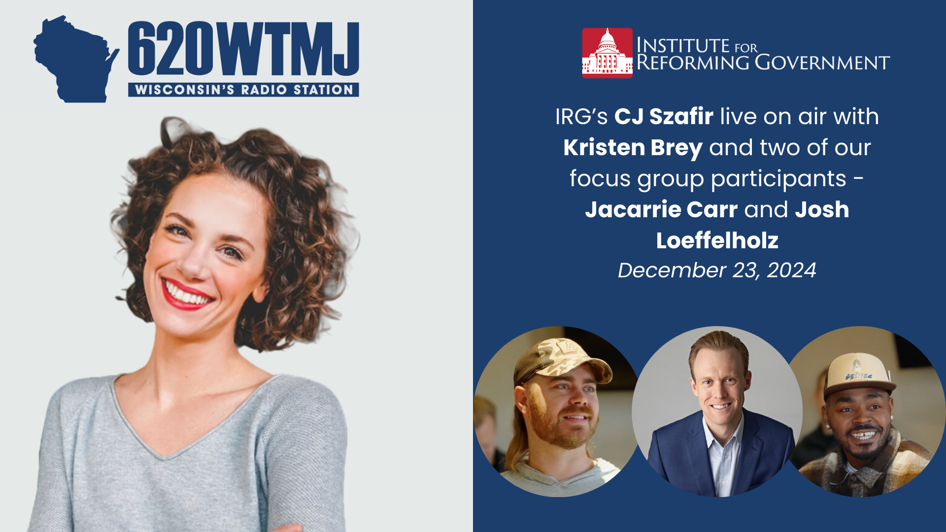 CJ Szafir joins Kristen Brey with Jacarrie Carr and Josh Loeffelholz