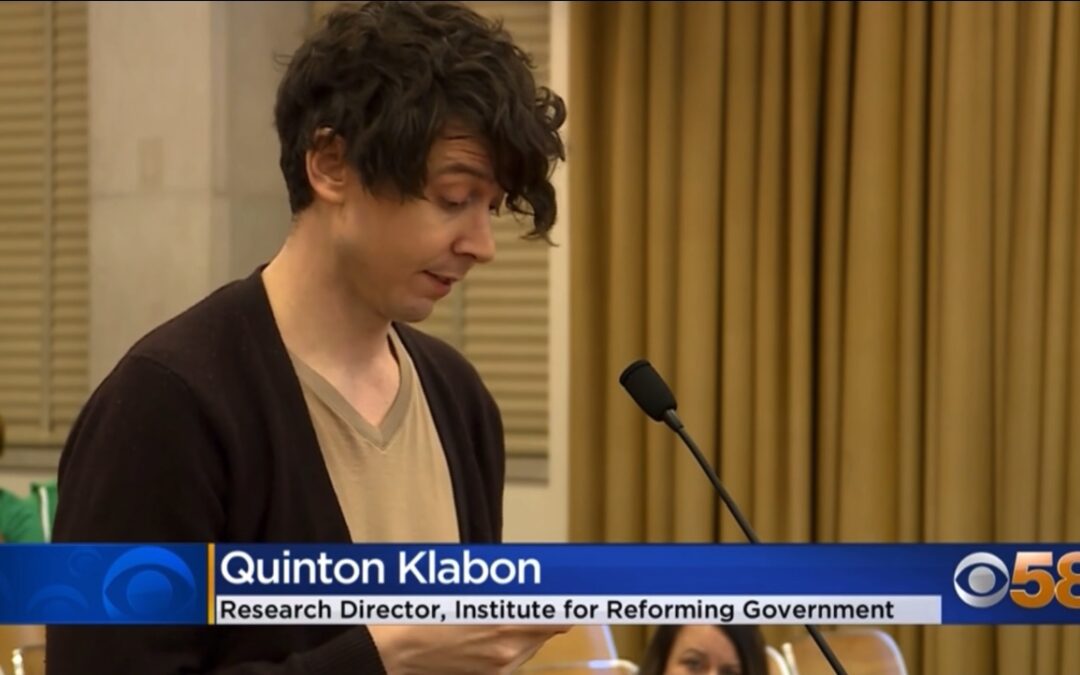 Quinton Klabon testifies at MPS School Board Meeting