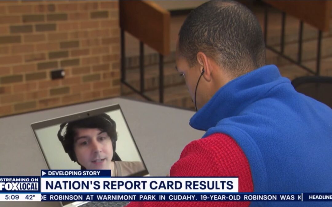 Quinton Klabon discusses test scores with Fox 6 Milwaukee