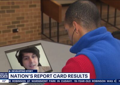 Quinton Klabon discusses test scores with Fox 6 Milwaukee