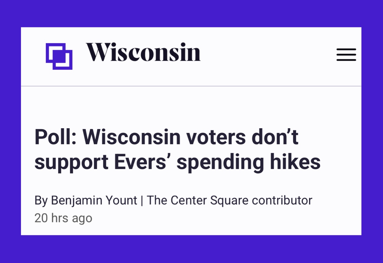 Poll: Wisconsin Voters don't support Evers' spending hikes