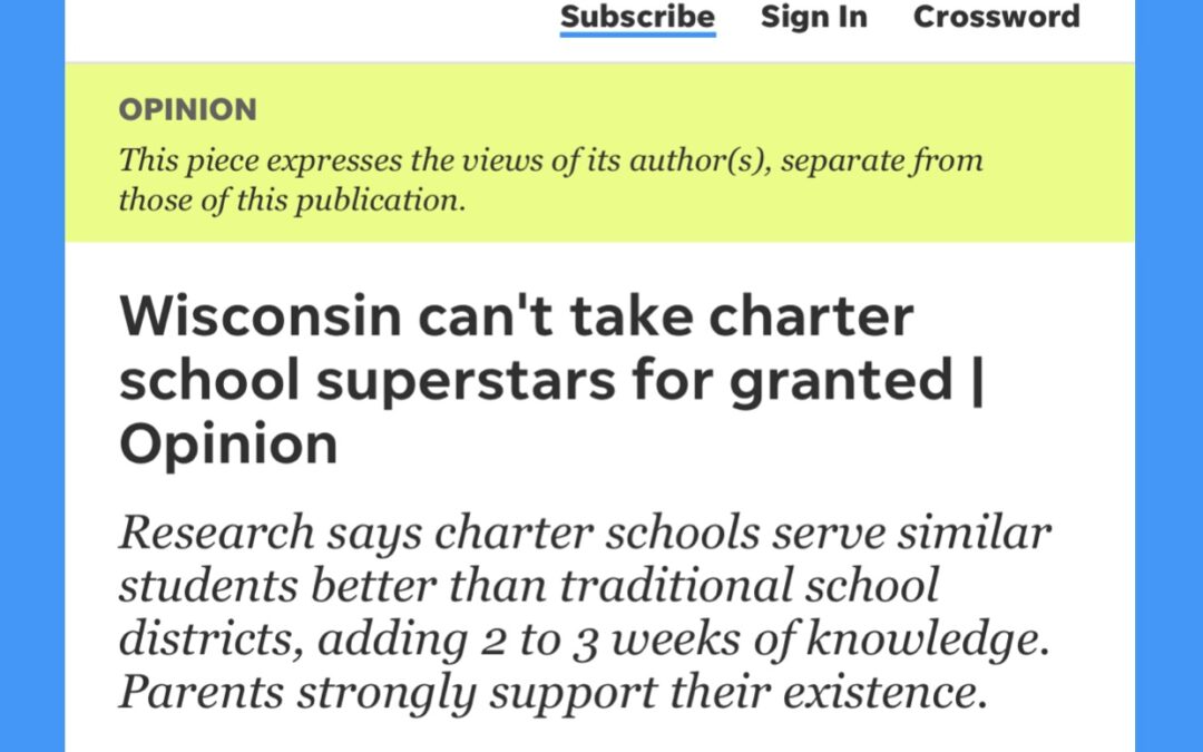 Wisconsin can’t take charter school superstars for granted | Opinion from Quinton Klabon