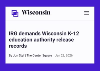 IRG demands Wisconsin K-12 education authority release records