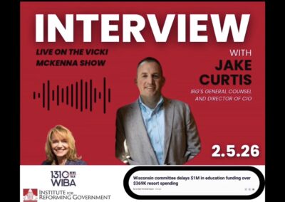 IRG’s Jake Curtis Joins the Vicki McKenna Show to talk about DPI Spending