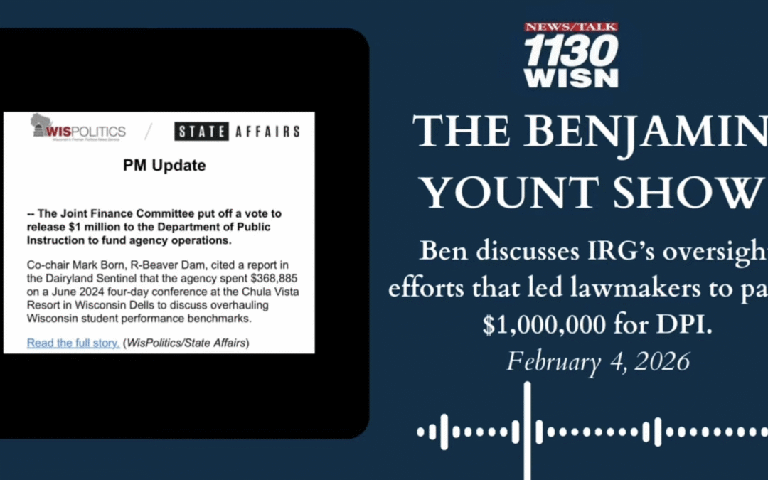 Benjamin Yount Discusses Successful IRG Oversight Efforts Alongside the Dairyland Sentinel