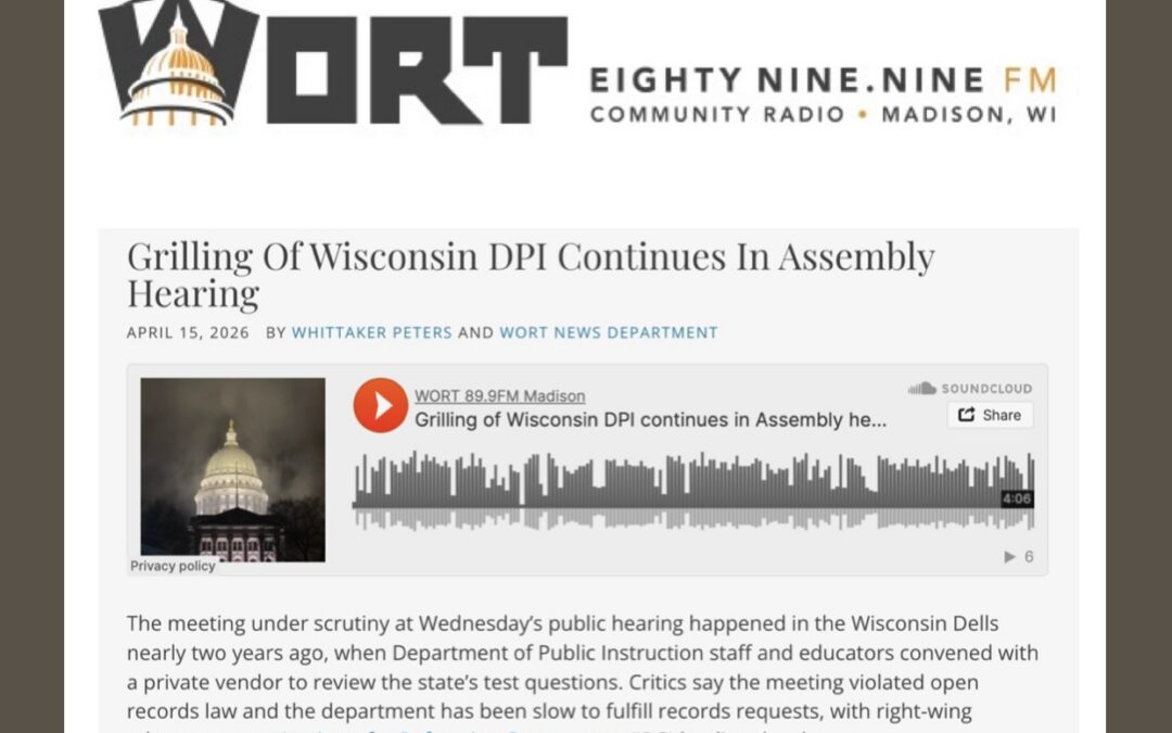 Grilling of Wisconsin DPI continues in Assembly hearing