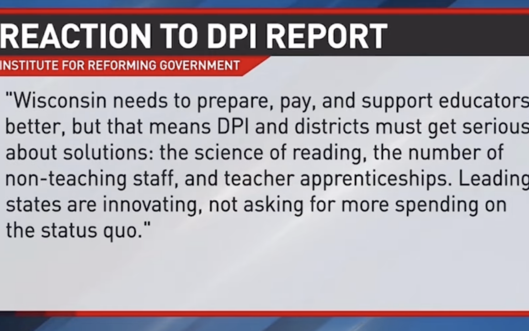 Fox 11 Covers Our Statement on New DPI Report