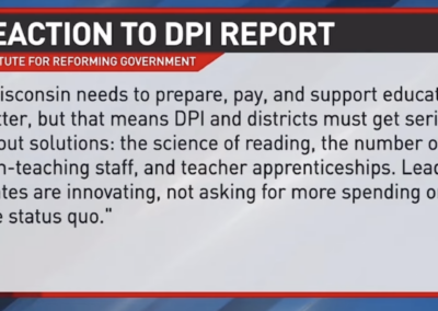 Fox 11 Covers Our Statement on New DPI Report