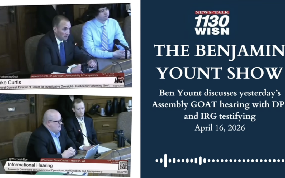 Benjamin Yount covers the GOAT Committee Hearing on DPI Water Park Weekend