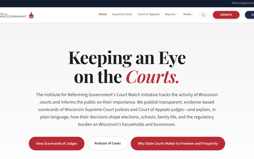 IRG Launches Judicial Scorecard, New IRG Court Watch Website