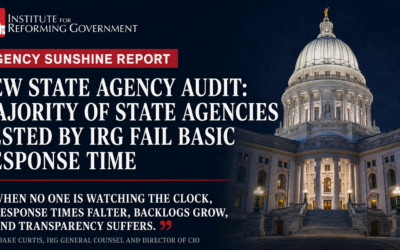 New State Agency Audit: Majority of State Agencies Tested by IRG Fail Basic Response Time